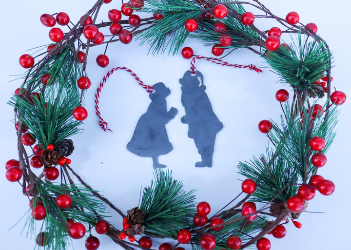 Mr. & Mrs. Claus Christmas Ornament - Holiday Stocking Stuffer Gift - Tree Home Decor