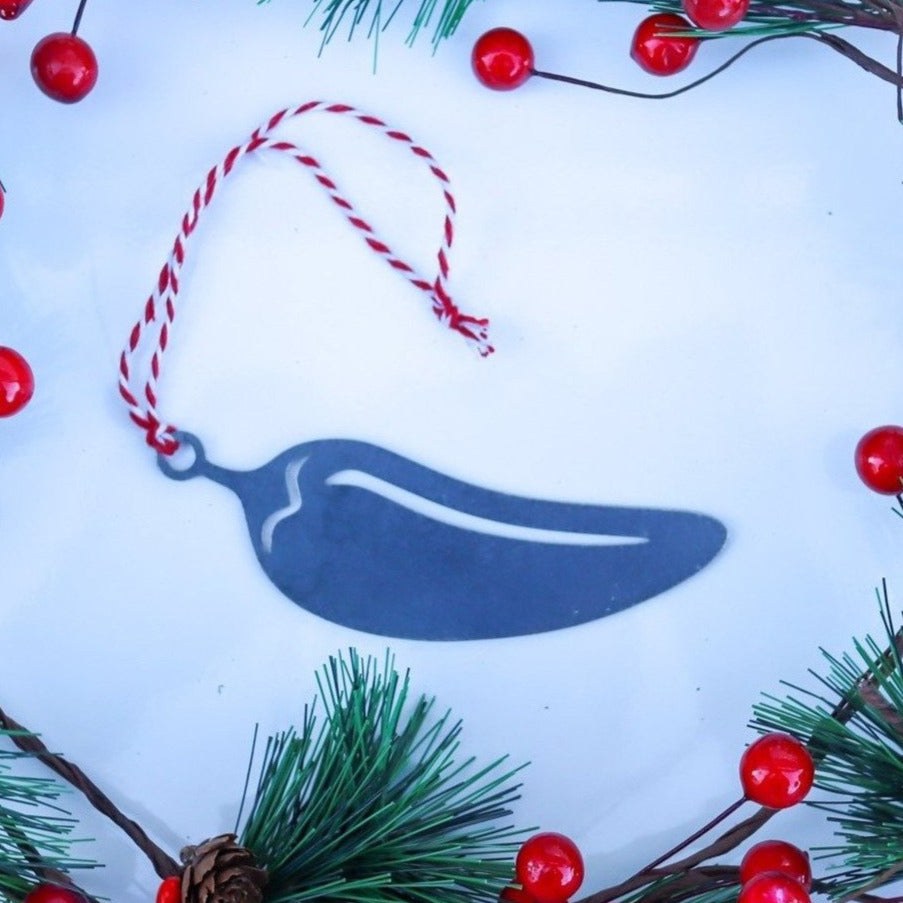 Chili Pepper Christmas Ornament - Holiday Stocking Stuffer Gift - Tree Home Decor