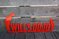 Thumbnail for Personalized Metal Dojo Name Sign - Custom Home Gym Wall Art