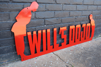 Thumbnail for Personalized Metal Dojo Name Sign - Custom Home Gym Wall Art
