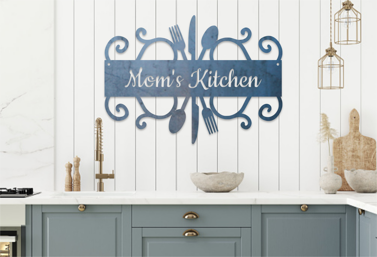 Custom Kitchen Sign, Personalized Kitchen Sign, Metal Kitchen Sign