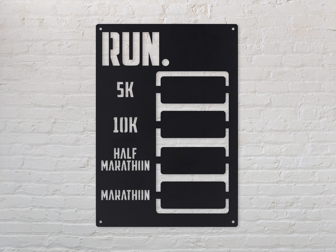 Running Milestone Gym Signs