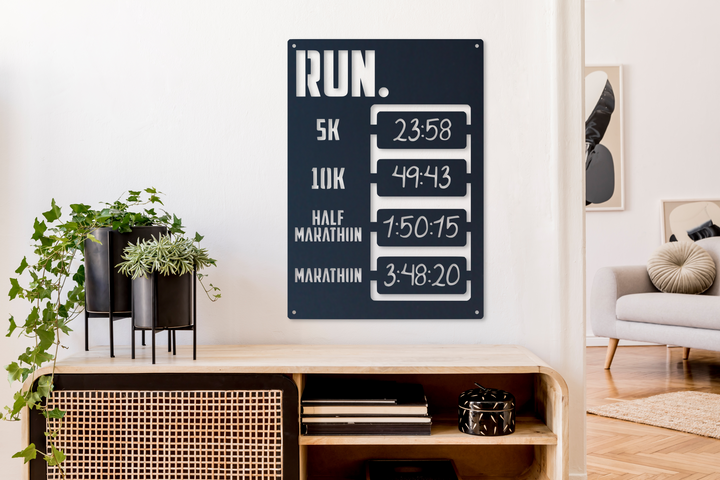Running Milestone Gym Signs