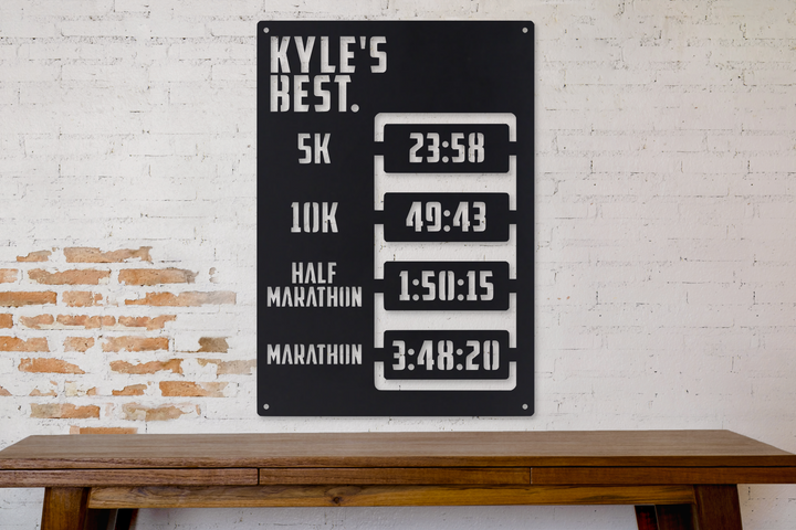 Running Milestone Gym Signs